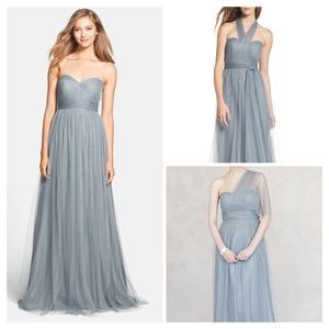 Jenny Yoo BHLDN Mayan Blue Annabelle Convertible Tulle Bridesmaid Dress